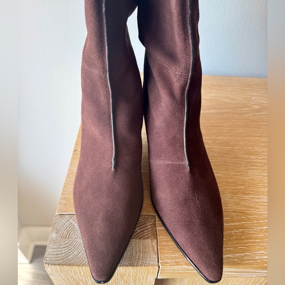 NEW! MADEWELL Women’s Emilie Tall Suede Boot Chocolate Raisin Size 10.5 - no box - Picture 5 of 16